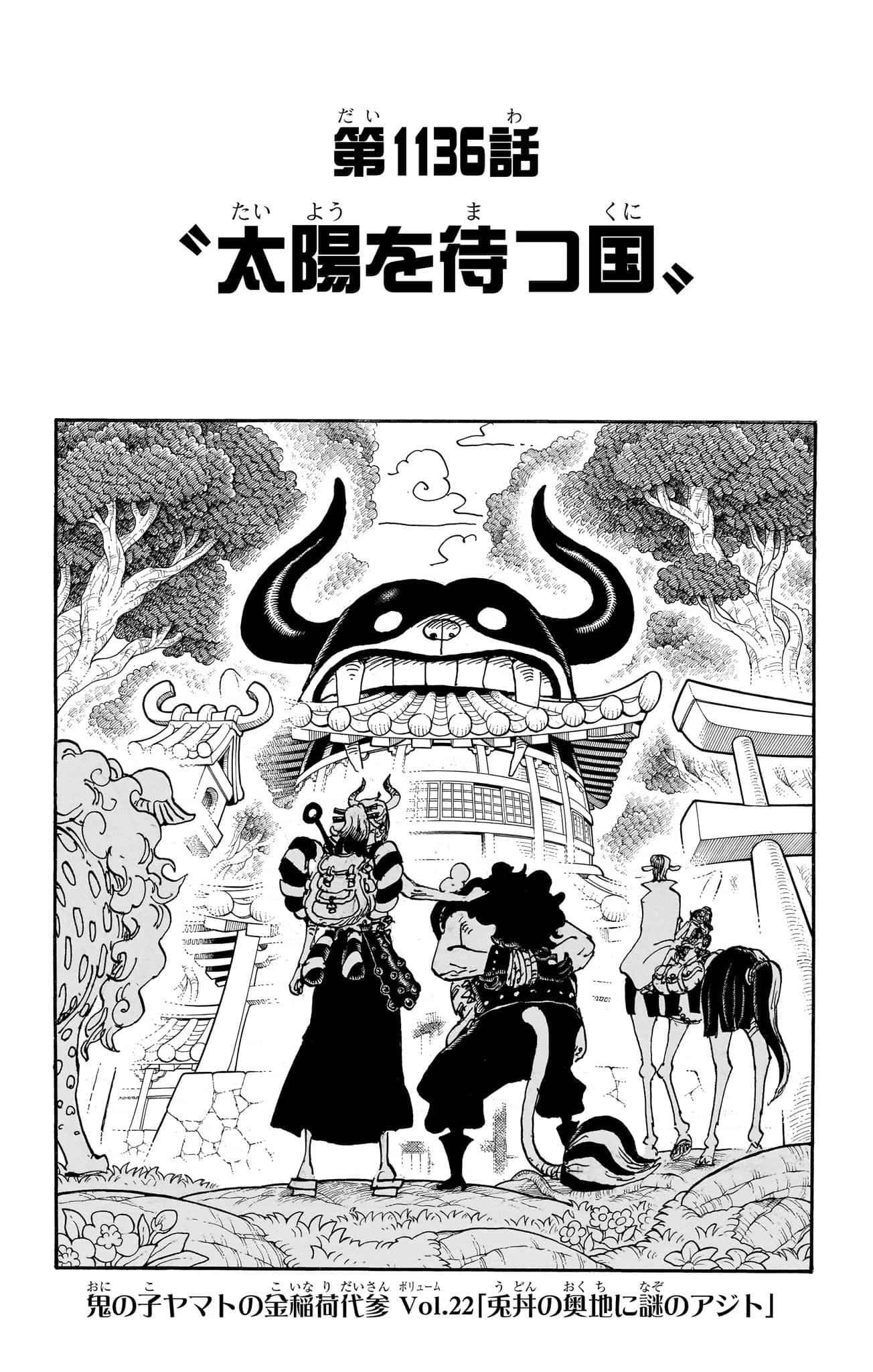 One Piece Chapter 1136 Cover