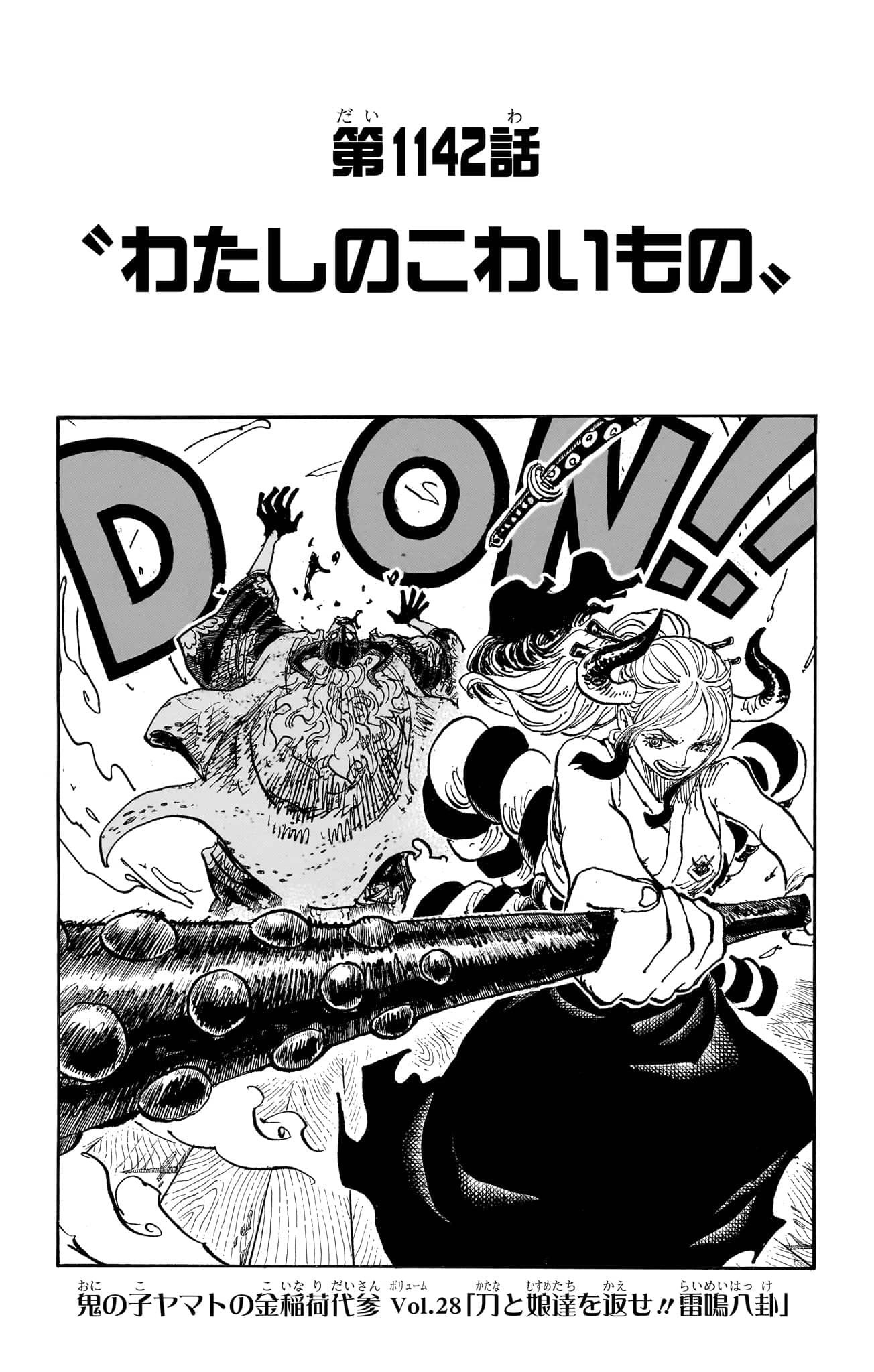One Piece Chapter 1142 Cover