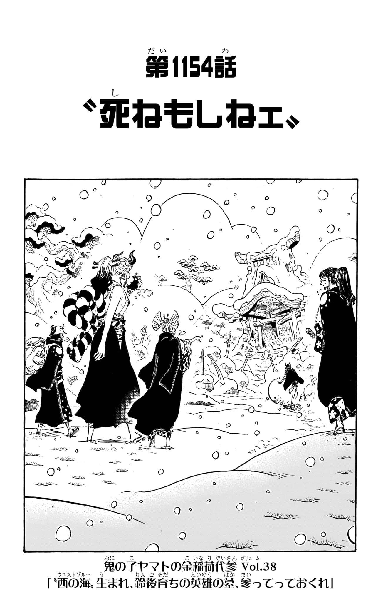One Piece Chapter 1154 Cover